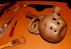 Pinch Pot Ball Ocarina - Finger Holes