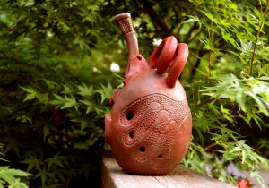 B-Flat Ocarina in stoneware